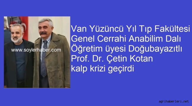 Prof. Dr. Çetin Kotan Kalp Krizi Geçirdi